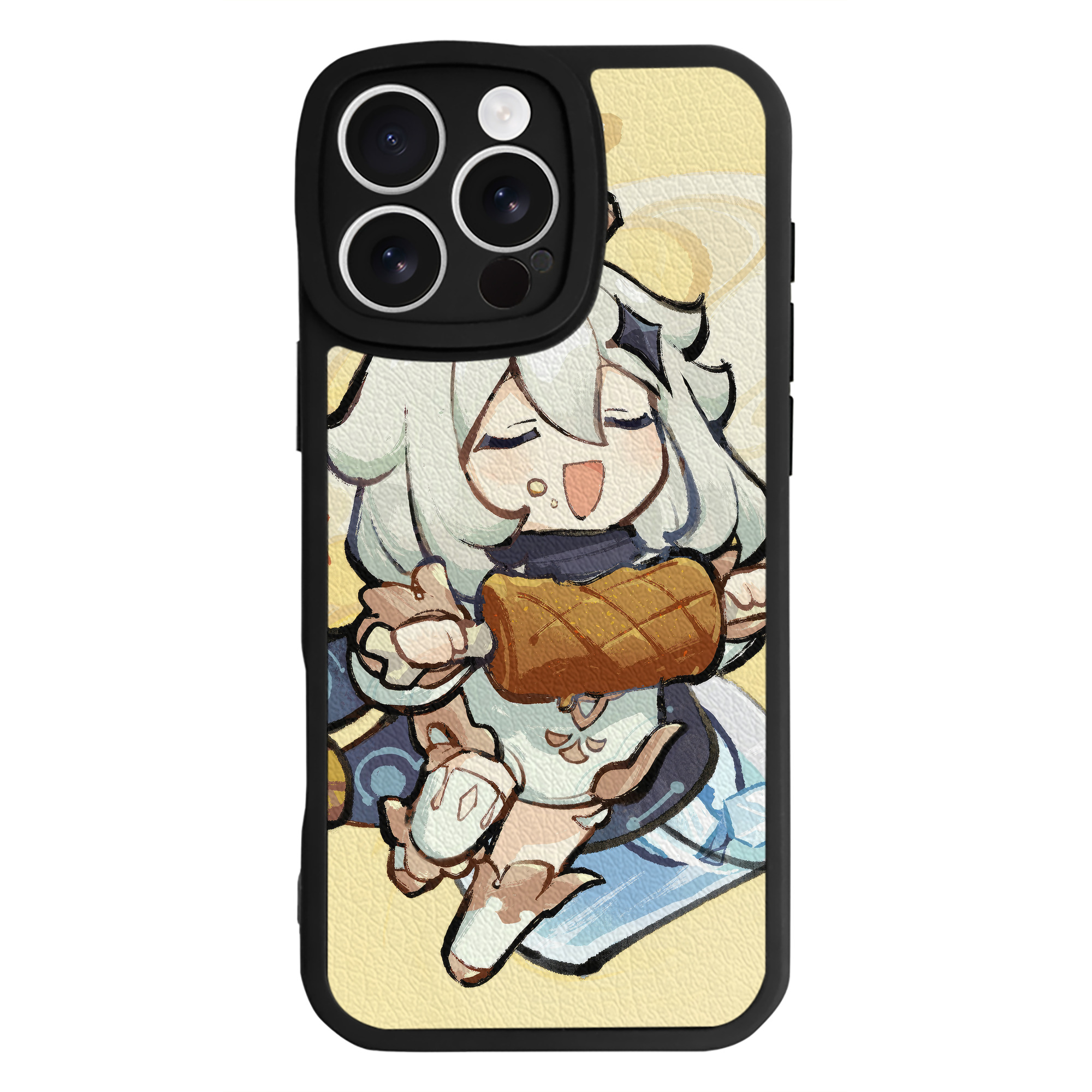 げんし神 genshin 【iPhone 16シリーズ対応】シリコンスマホケース（レザー調） 材質：シリコン